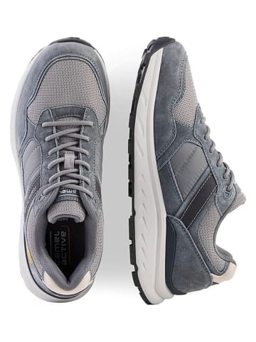 Camel Active Leren sneakers "George" grijs
