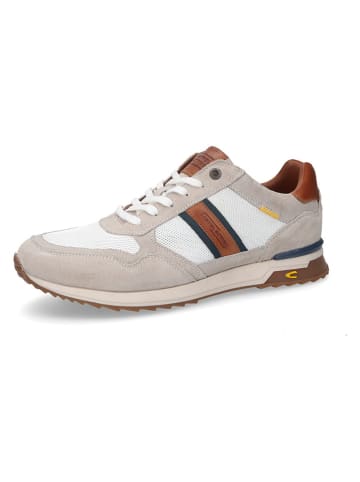 Camel Active Leren sneakers beige/wit/lichtbruin