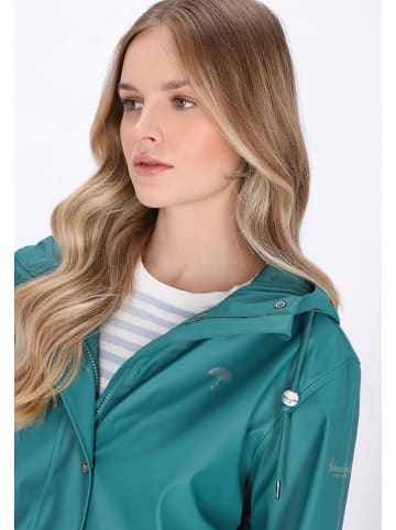 Schmuddelwedda Płaszcz przeciwdeszczowy w kolorze turkusowym