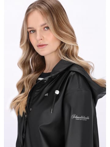 Schmuddelwedda Regenmantel in Schwarz