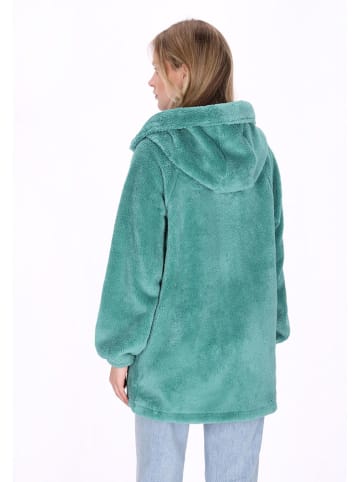 Schmuddelwedda Fleece mantel turquoise