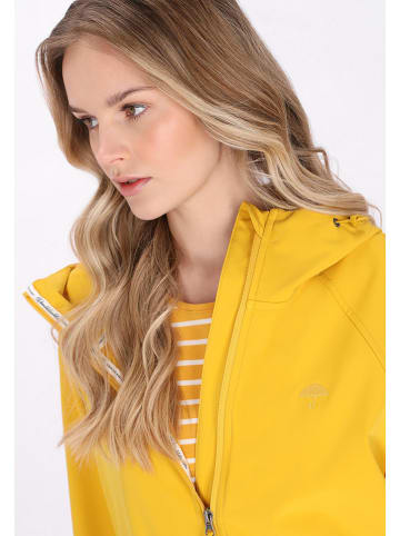 Schmuddelwedda Płaszcz softshellowy w kolorze żółtym
