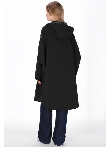 Schmuddelwedda Ponczo przeciwdeszczowe w kolorze czarnym