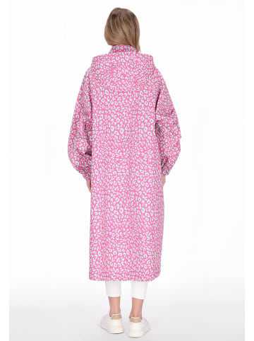 Schmuddelwedda Regenmantel in Türkis/ Rosa