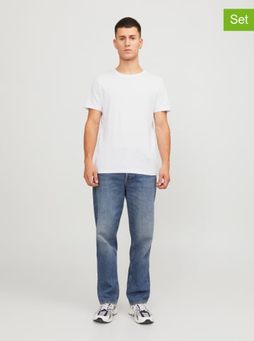 Jack & Jones Koszulki (3 szt.) "Jjeorganic" w kolorze czarno-białym