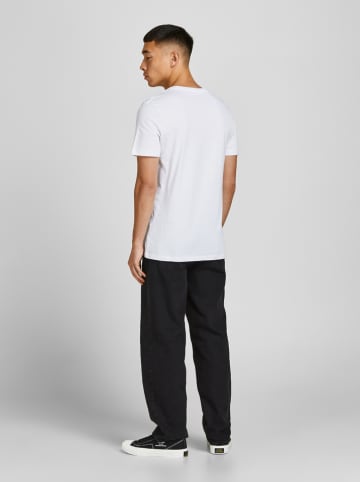 Jack & Jones 3er-Set: Shirts "Jjeorganic" in Weiß/ Schwarz