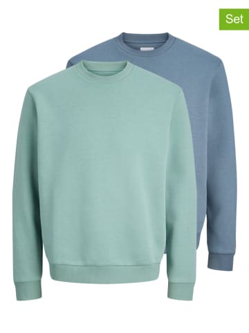 Jack & Jones 2-delige set: sweatshirts "Bradley" turquoise/blauw