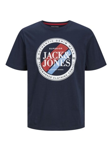 Jack & Jones Koszulki (3 szt.) w kolorze oliwkowo-granatowo-błękitnym