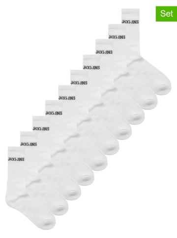 Jack & Jones 10er-Set: Socken in Weiß