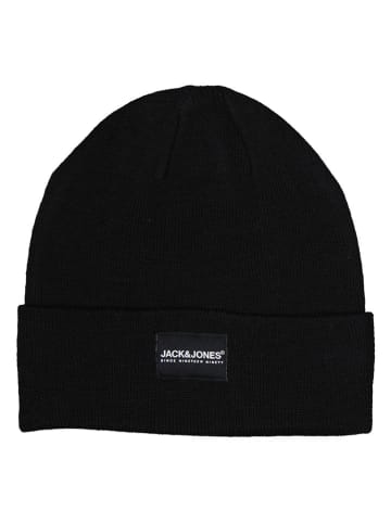 Jack & Jones 2tlg. Set: Beanie und Handschuhe in Schwarz