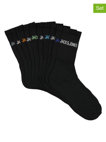 Jack & Jones 10er-Set: Socken in Schwarz