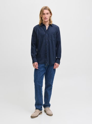 Jack & Jones Blouse - regular fit - donkerblauw