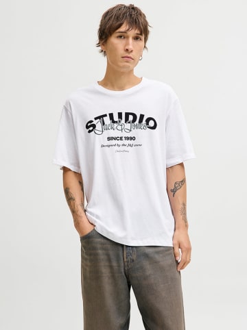 Jack & Jones Koszulka "Yuki" w kolorze białym
