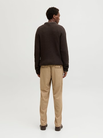 Jack & Jones Sweter "Kaito" w kolorze brązowym