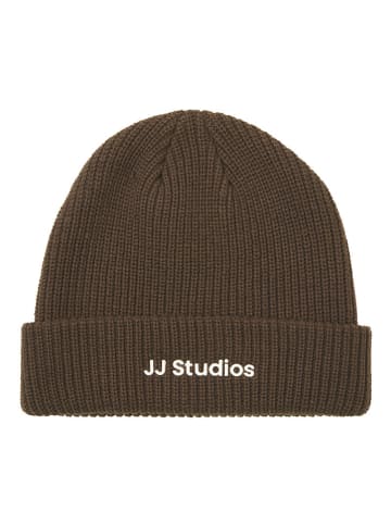 Jack & Jones Czapka beanie w kolorze brązowym