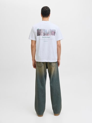 Jack & Jones Koszulka "Jorbillyburg Photo" w kolorze białym