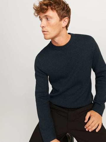 Jack & Jones Sweter "Milano" w kolorze granatowym