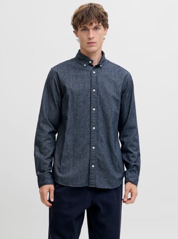 Jack & Jones Blouse - regular fit - donkerblauw