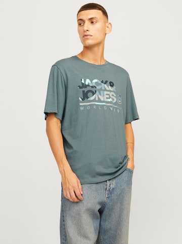 Jack & Jones Koszulka "Luke" w kolorze szarym