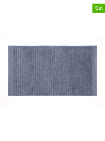 HNL 2-delige set: badhanddoeken "Prestige" blauw