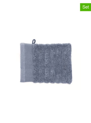 HNL 3-delige set: washandjes "Prestige" blauw