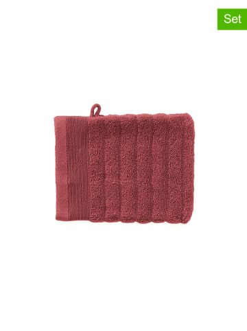 HNL 3-delige set: washandjes "Prestige" rood