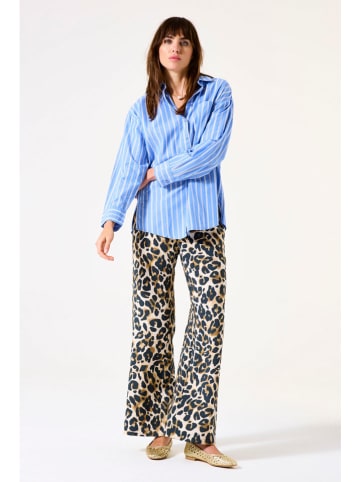 Garcia Spodnie w kolorze beżowym