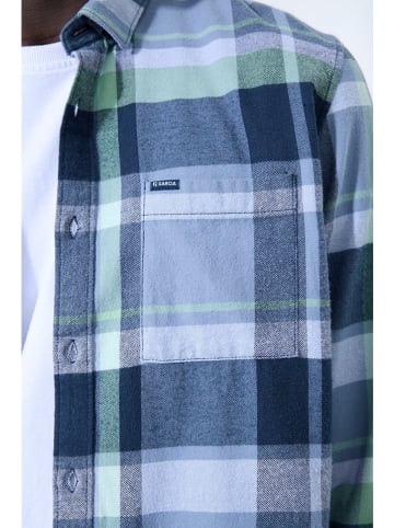 Garcia Hemd in Blau/ Mint