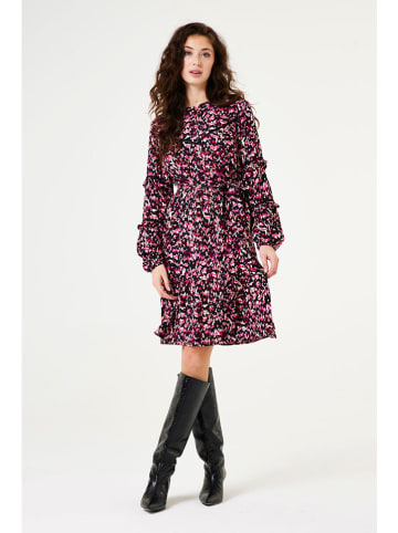 Garcia Jurk roze/zwart