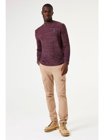 Garcia Pullover in Schwarz/ Dunkelrot