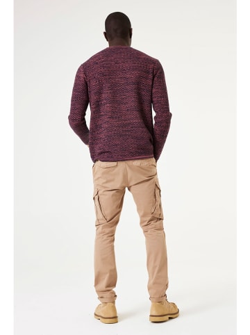 Garcia Pullover in Schwarz/ Dunkelrot
