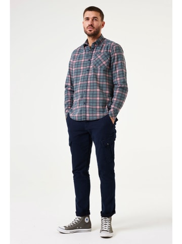 Garcia Blouse lichtroze/donkerblauw