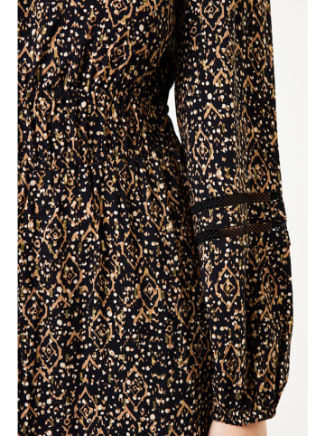 Garcia Jurk beige/zwart