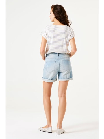 Garcia Shirt in Weiß/ Hellblau