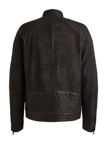 CAST IRON Lederjacke in Schwarz