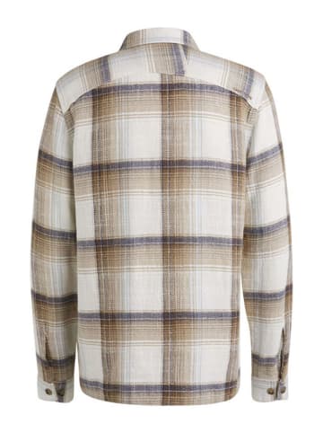 CAST IRON Blouse beige/donkerblauw