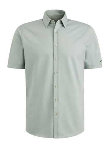 CAST IRON Kurzarmhemd in Hellgrün
