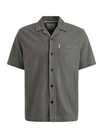 CAST IRON Kurzarmhemd in Anthrazit