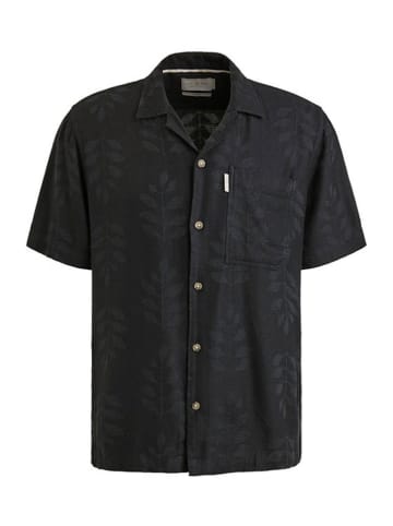 CAST IRON Blouse met korte mouwen donkerblauw