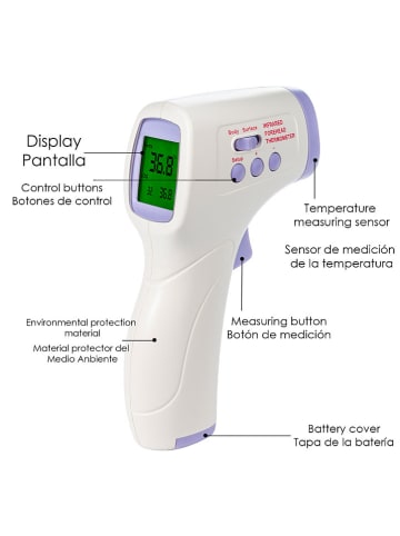 DAM Infaroodthermometer wit/paars