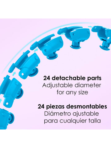 DAM Hula Hoop-Fitnessreifen in Hellblau