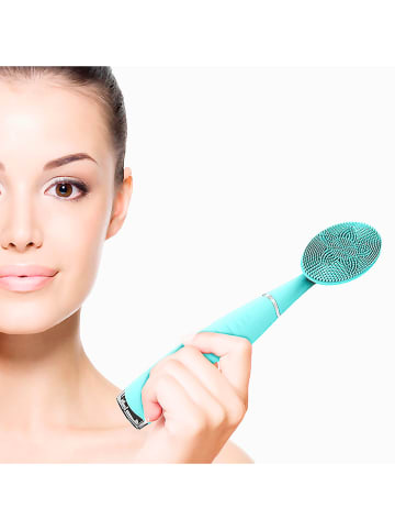 DAM Silicone gezichtsreinigingsborstel turquoise