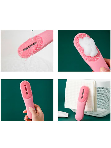 DAM Silicone gezichtsreinigingsborstel lichtroze