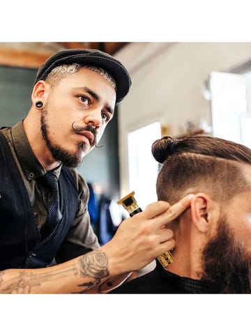 DAM Baard- & haardtrimmer zwart/goudkleurig