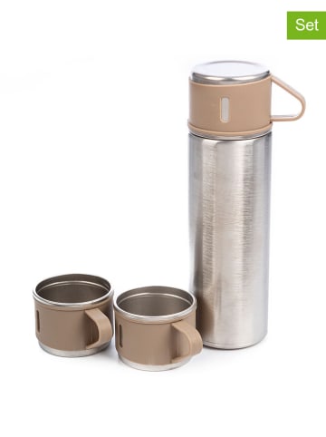 DAM 4tlg, Set: Thermoskanne in Taupe