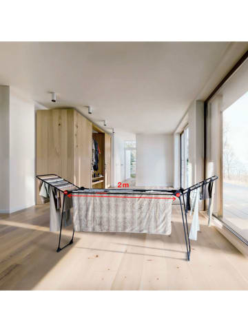 Vileda Wäscheständer ''InfinityFlexUltimate'' in Schwarz - (B)304 x (H)128 x (T)56 cm