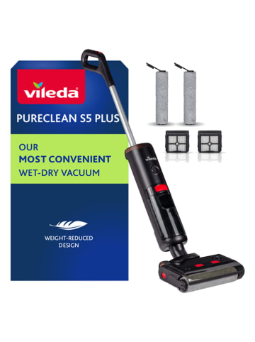 Vileda Odkurzacz "Pure Clean S5" w kolorze czarnym - 28,5 x 110,5 x 27,5 cm