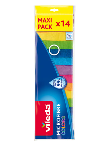 Vileda Microvezel doeken "Colors" meerkleurig - 14 stuks