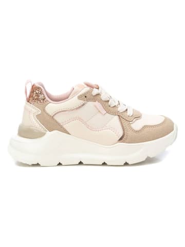 XTI Kids Sneakers beige/crème/lichtroze