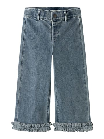 Lil Atelier Spijkerbroek "Damla" - wide fit - blauw